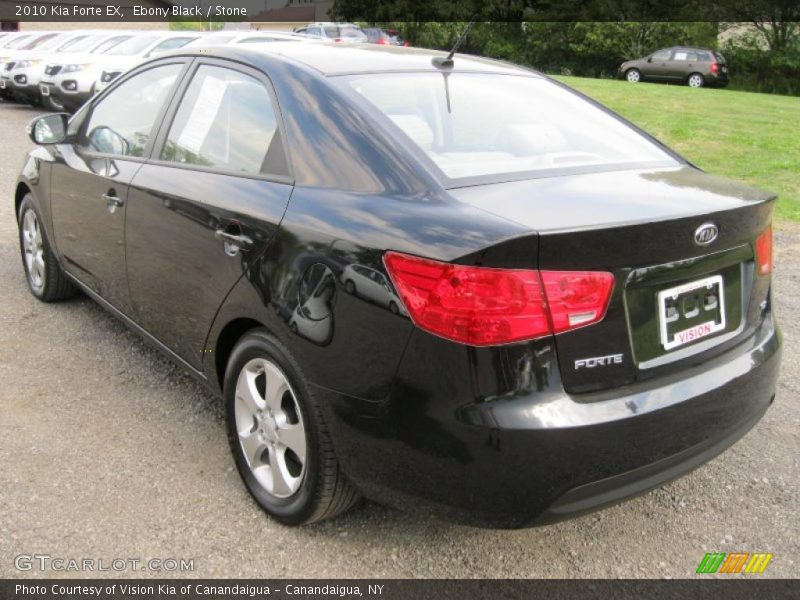 Ebony Black / Stone 2010 Kia Forte EX
