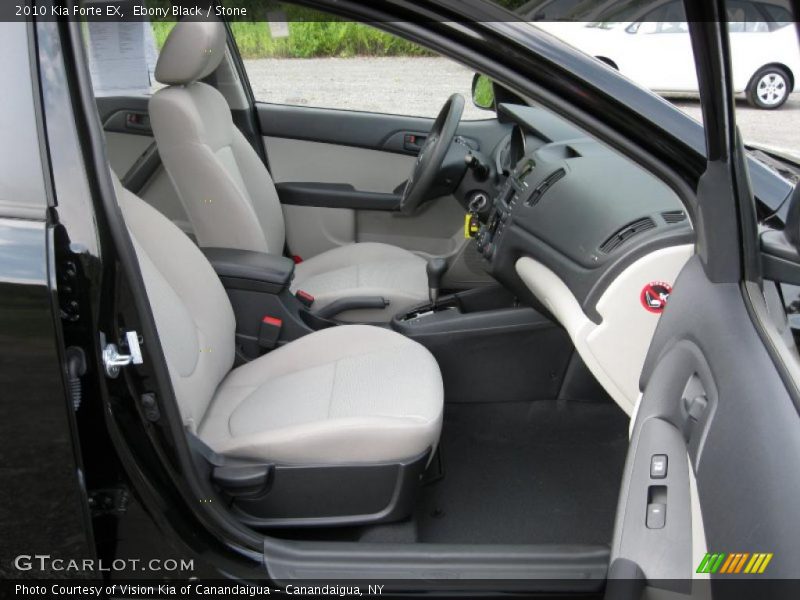 Ebony Black / Stone 2010 Kia Forte EX