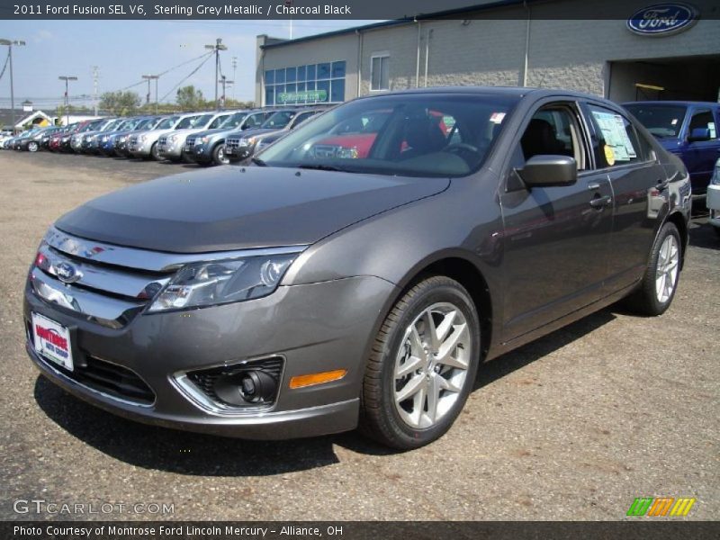 Sterling Grey Metallic / Charcoal Black 2011 Ford Fusion SEL V6