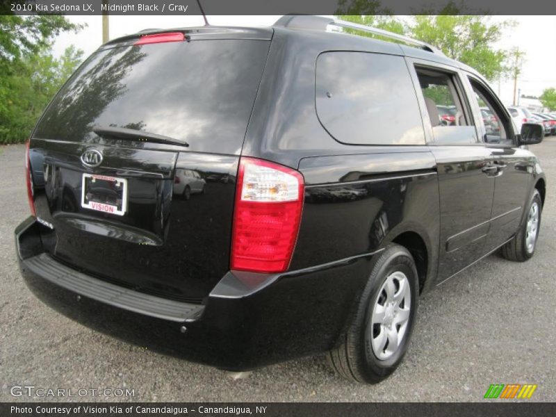 Midnight Black / Gray 2010 Kia Sedona LX