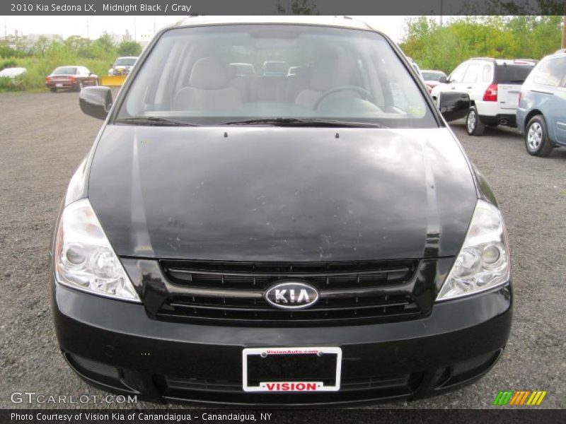 Midnight Black / Gray 2010 Kia Sedona LX