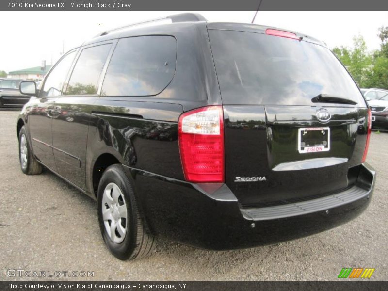 Midnight Black / Gray 2010 Kia Sedona LX