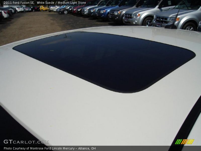 White Suede / Medium Light Stone 2011 Ford Fusion SE