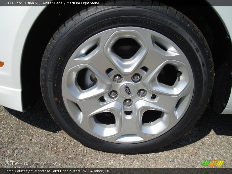 White Suede / Medium Light Stone 2011 Ford Fusion SE