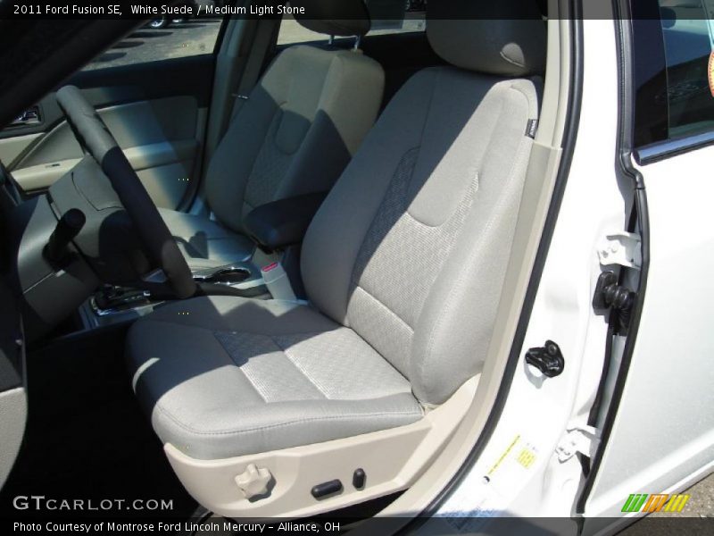 White Suede / Medium Light Stone 2011 Ford Fusion SE