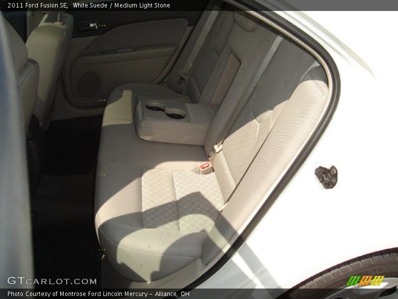White Suede / Medium Light Stone 2011 Ford Fusion SE