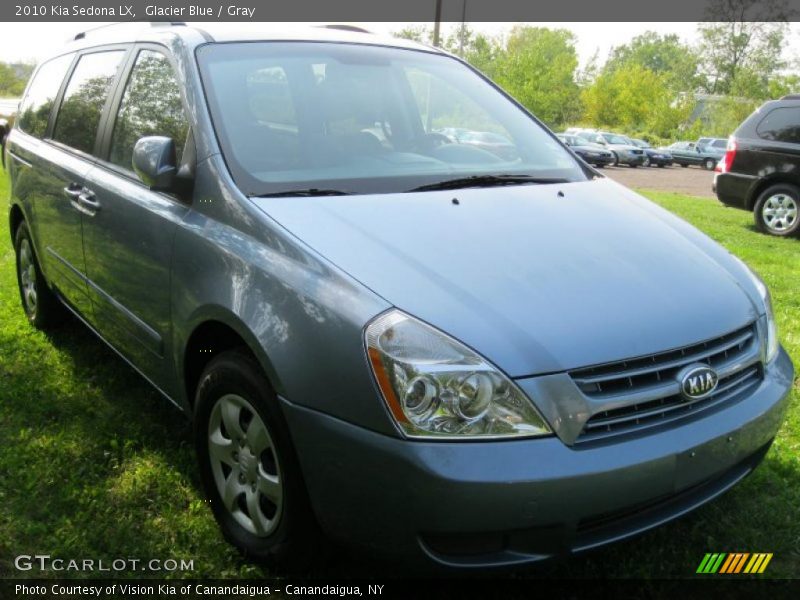 Glacier Blue / Gray 2010 Kia Sedona LX