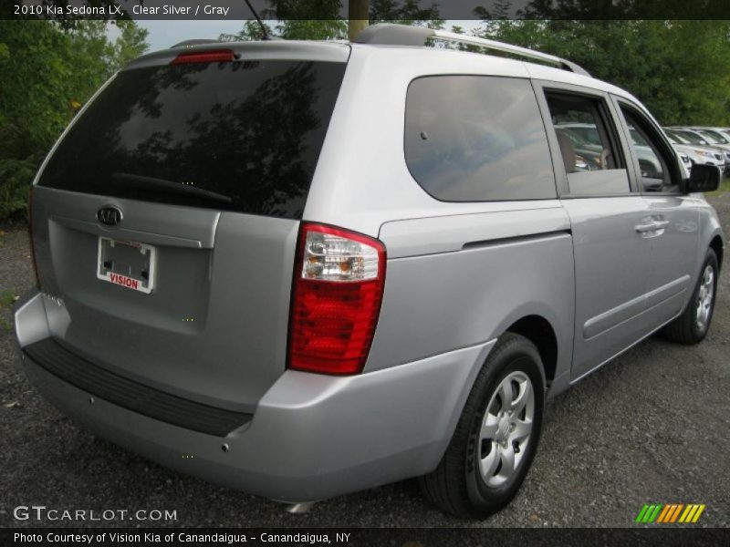 Clear Silver / Gray 2010 Kia Sedona LX