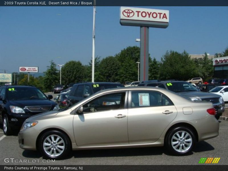 Desert Sand Mica / Bisque 2009 Toyota Corolla XLE