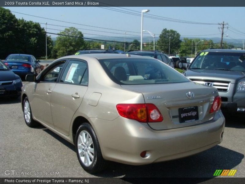 Desert Sand Mica / Bisque 2009 Toyota Corolla XLE
