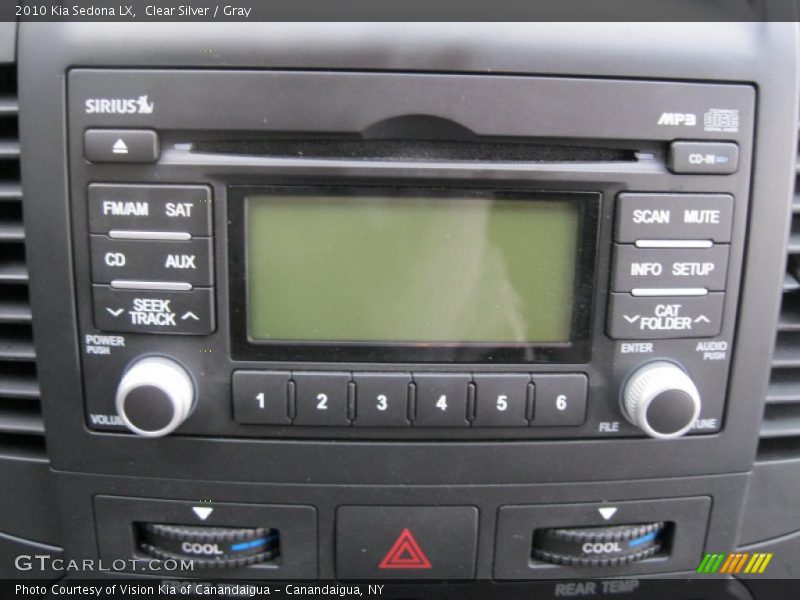 Clear Silver / Gray 2010 Kia Sedona LX