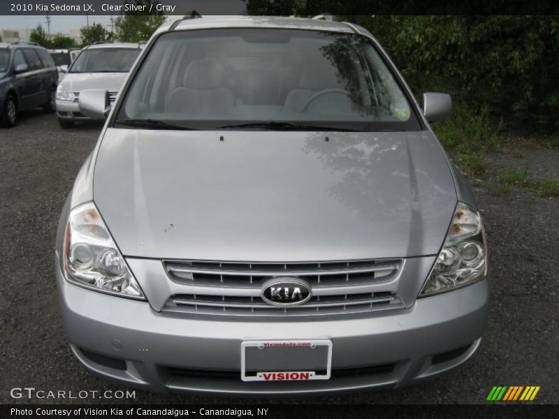 Clear Silver / Gray 2010 Kia Sedona LX