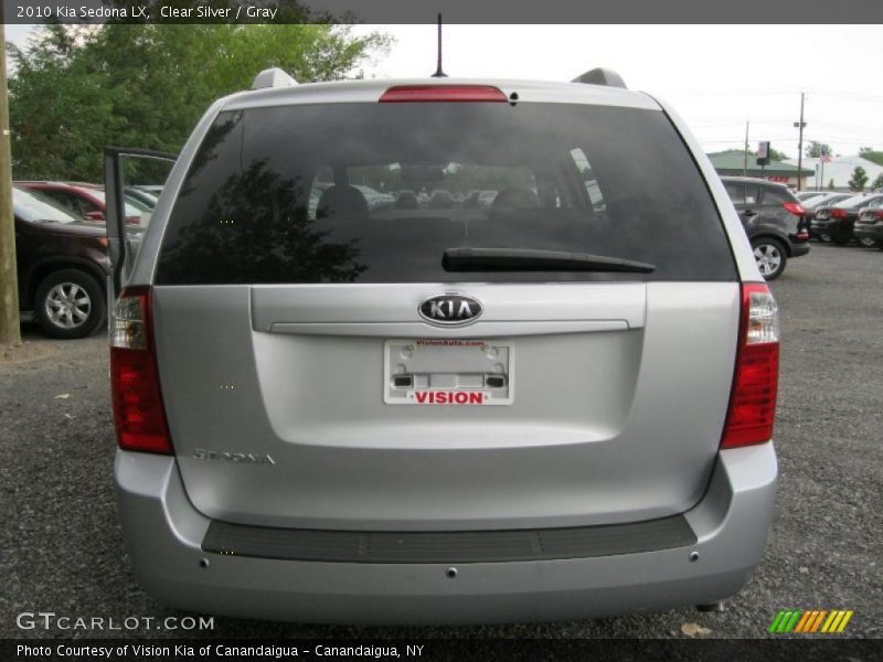 Clear Silver / Gray 2010 Kia Sedona LX