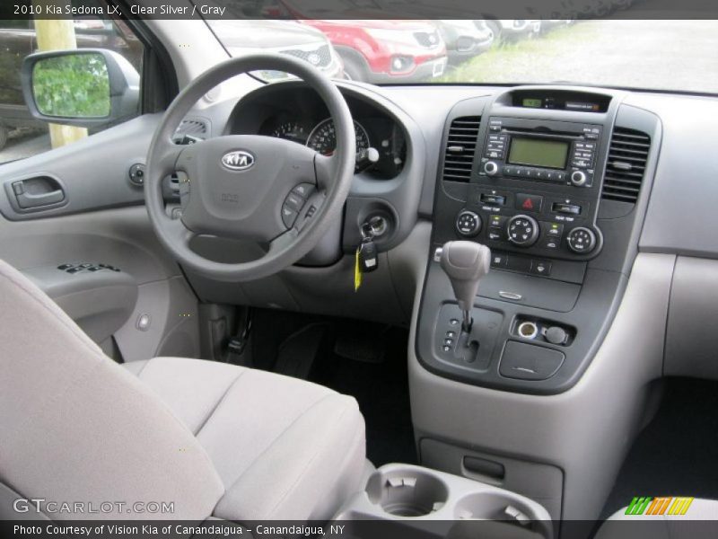 Clear Silver / Gray 2010 Kia Sedona LX