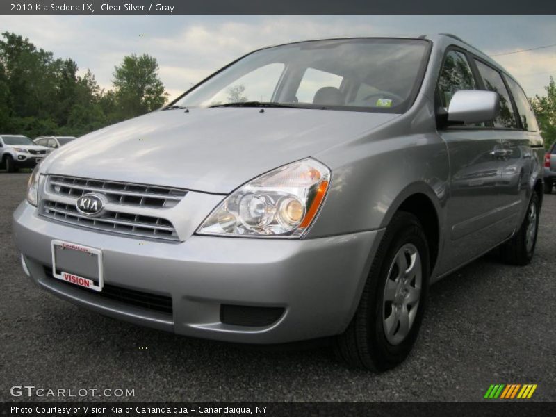 Clear Silver / Gray 2010 Kia Sedona LX