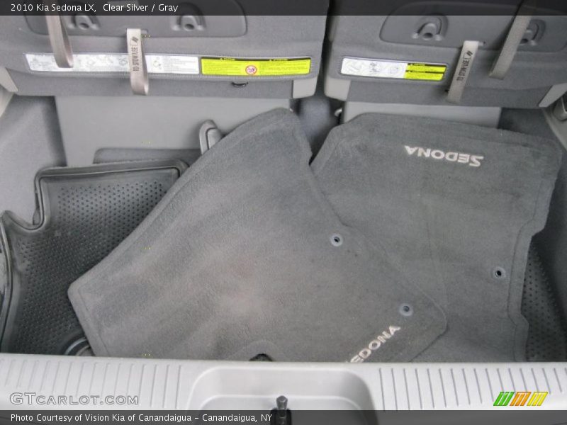 Clear Silver / Gray 2010 Kia Sedona LX