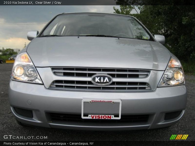 Clear Silver / Gray 2010 Kia Sedona LX