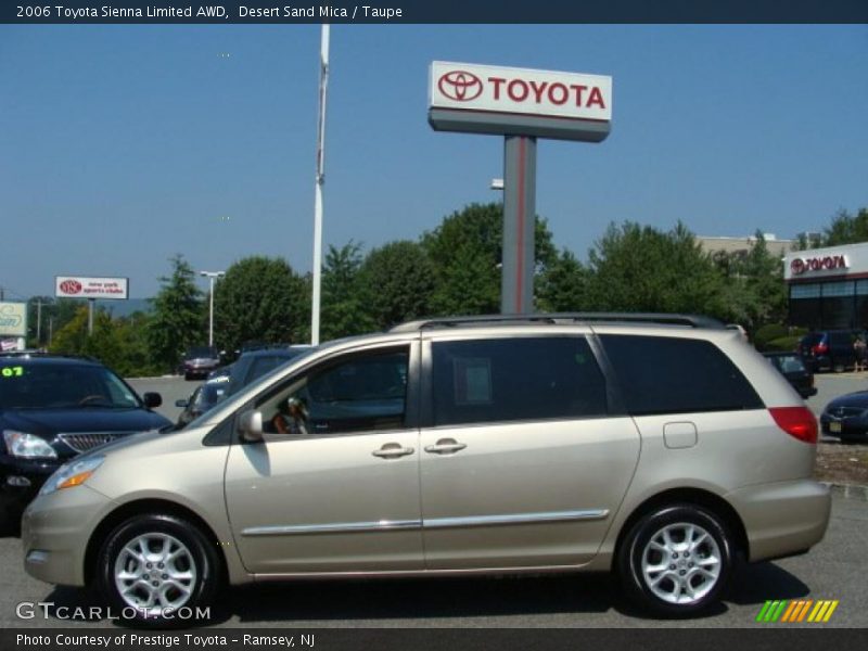 Desert Sand Mica / Taupe 2006 Toyota Sienna Limited AWD