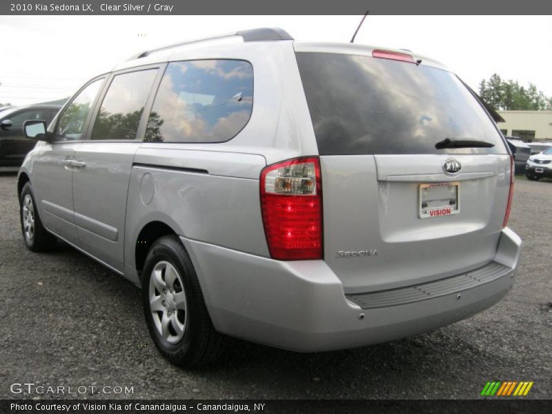 Clear Silver / Gray 2010 Kia Sedona LX