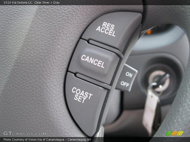 Clear Silver / Gray 2010 Kia Sedona LX