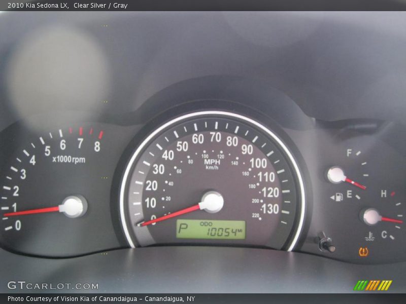 Clear Silver / Gray 2010 Kia Sedona LX