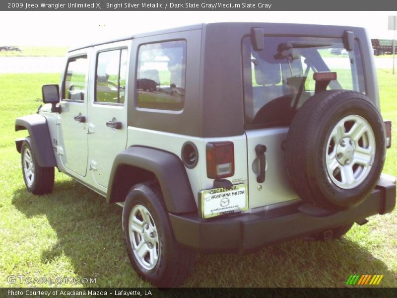 Bright Silver Metallic / Dark Slate Gray/Medium Slate Gray 2009 Jeep Wrangler Unlimited X