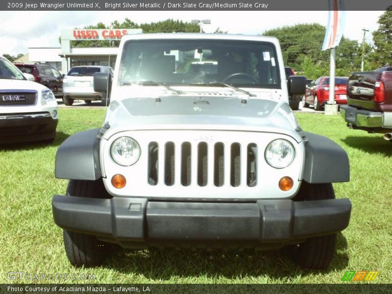 Bright Silver Metallic / Dark Slate Gray/Medium Slate Gray 2009 Jeep Wrangler Unlimited X