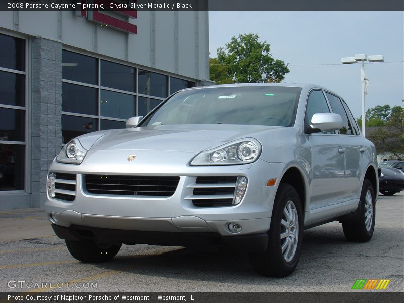 Crystal Silver Metallic / Black 2008 Porsche Cayenne Tiptronic