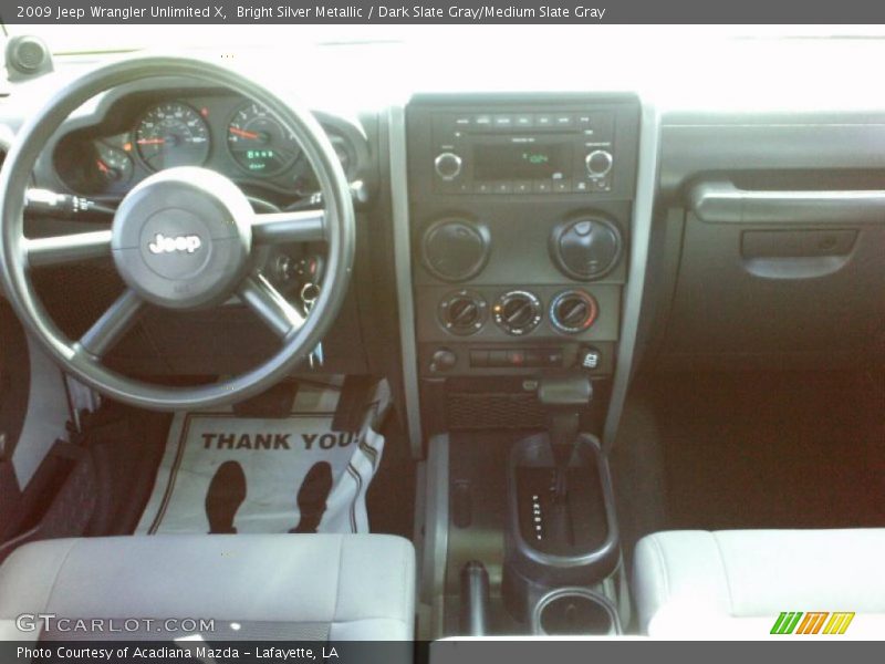 Bright Silver Metallic / Dark Slate Gray/Medium Slate Gray 2009 Jeep Wrangler Unlimited X
