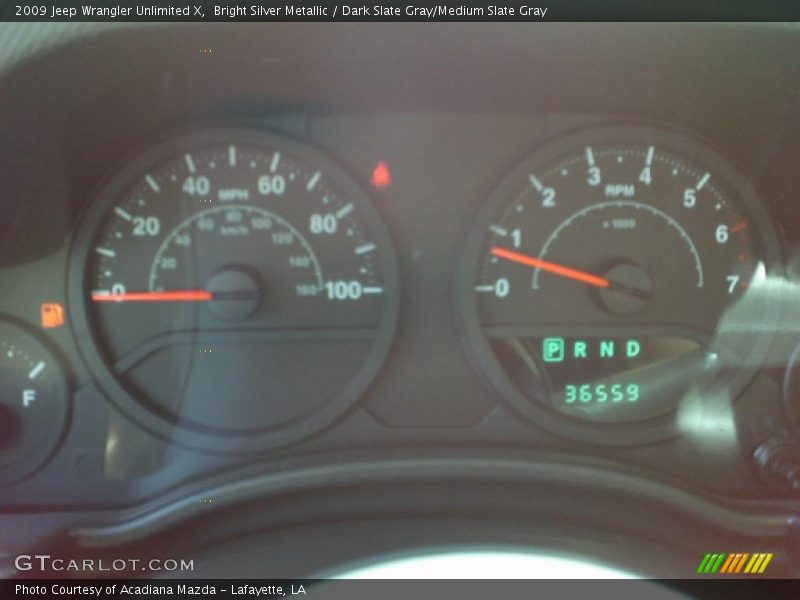 Bright Silver Metallic / Dark Slate Gray/Medium Slate Gray 2009 Jeep Wrangler Unlimited X