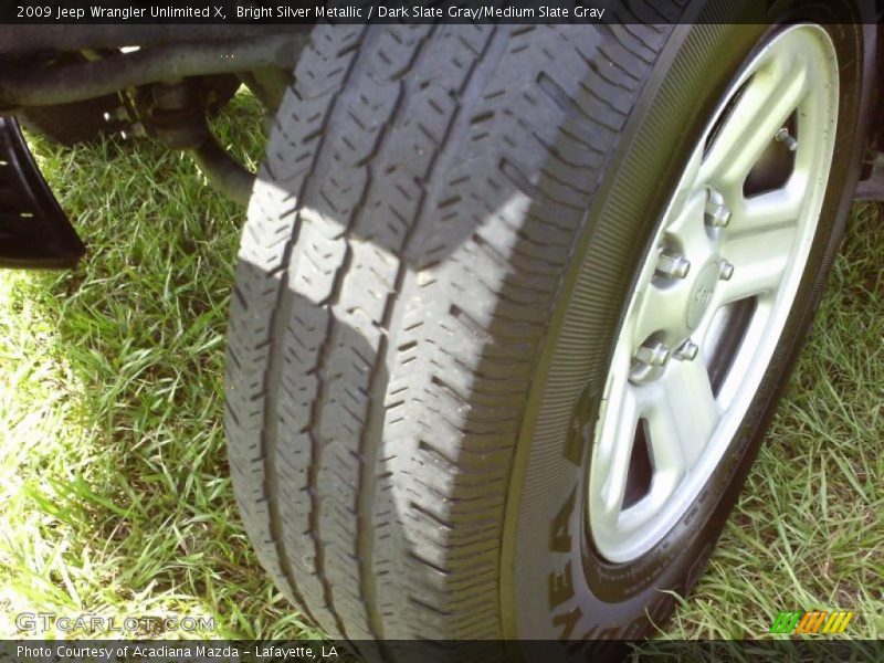 Bright Silver Metallic / Dark Slate Gray/Medium Slate Gray 2009 Jeep Wrangler Unlimited X