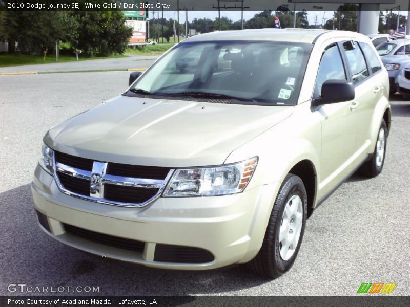 White Gold / Dark Slate Gray 2010 Dodge Journey SE