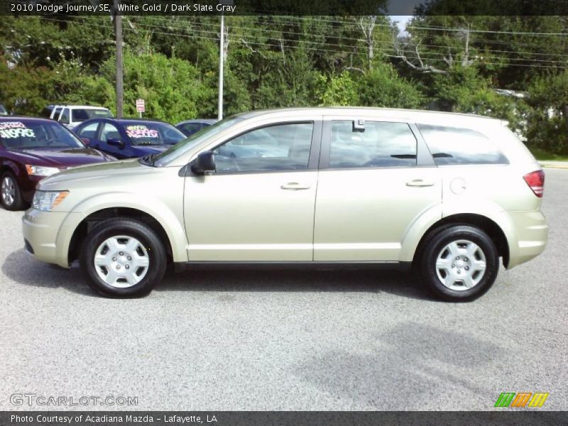 White Gold / Dark Slate Gray 2010 Dodge Journey SE