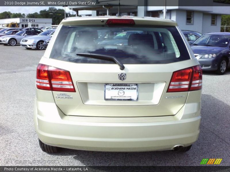White Gold / Dark Slate Gray 2010 Dodge Journey SE