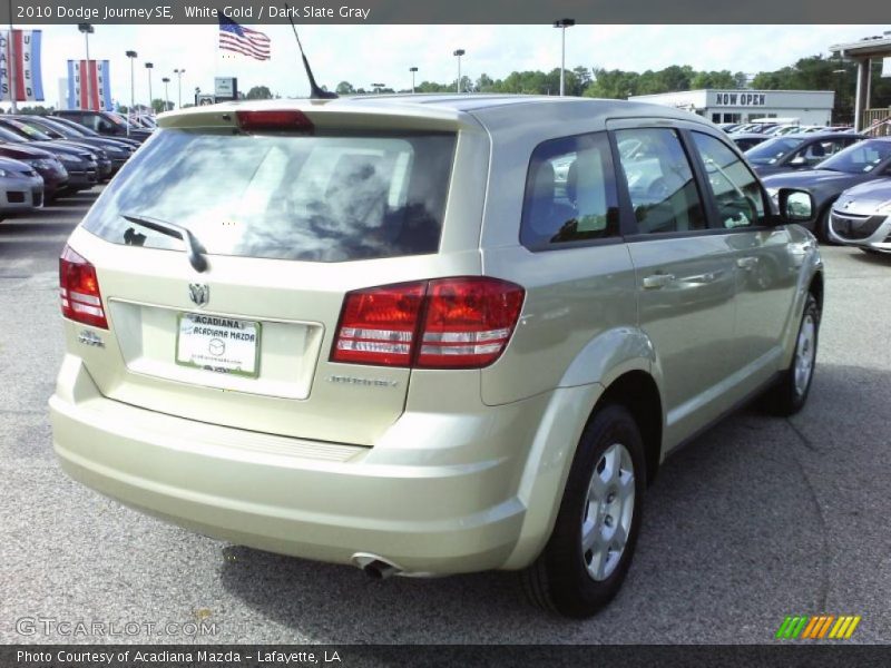 White Gold / Dark Slate Gray 2010 Dodge Journey SE