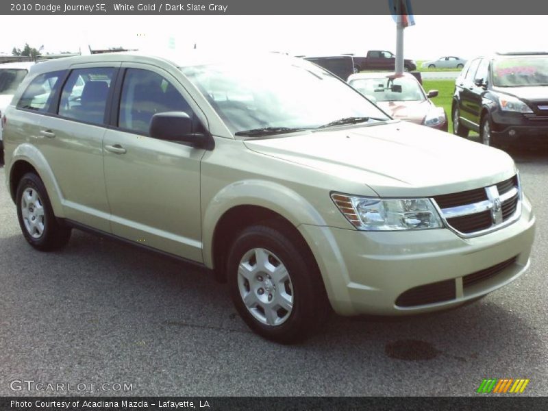 White Gold / Dark Slate Gray 2010 Dodge Journey SE