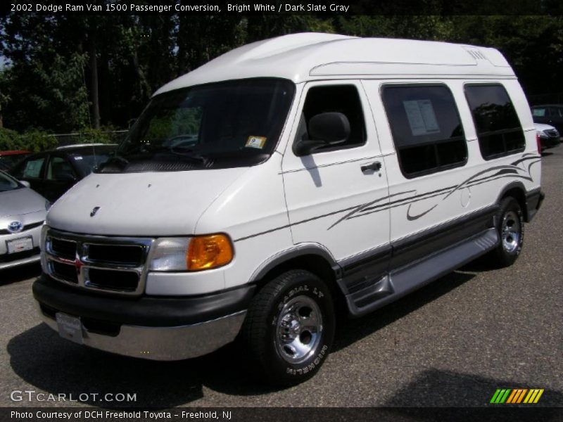 Bright White / Dark Slate Gray 2002 Dodge Ram Van 1500 Passenger Conversion