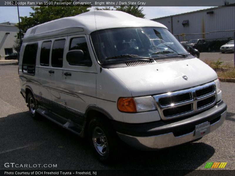 Bright White / Dark Slate Gray 2002 Dodge Ram Van 1500 Passenger Conversion