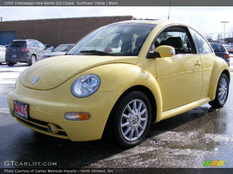 Sunflower Yellow / Black 2005 Volkswagen New Beetle GLS Coupe