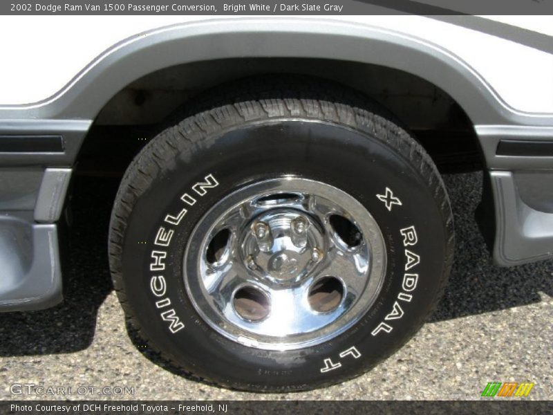 Bright White / Dark Slate Gray 2002 Dodge Ram Van 1500 Passenger Conversion