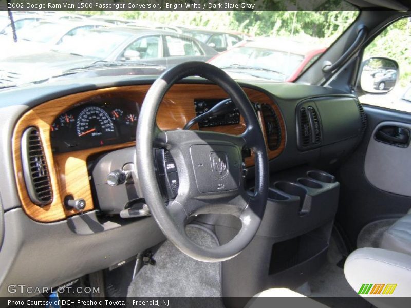 Bright White / Dark Slate Gray 2002 Dodge Ram Van 1500 Passenger Conversion