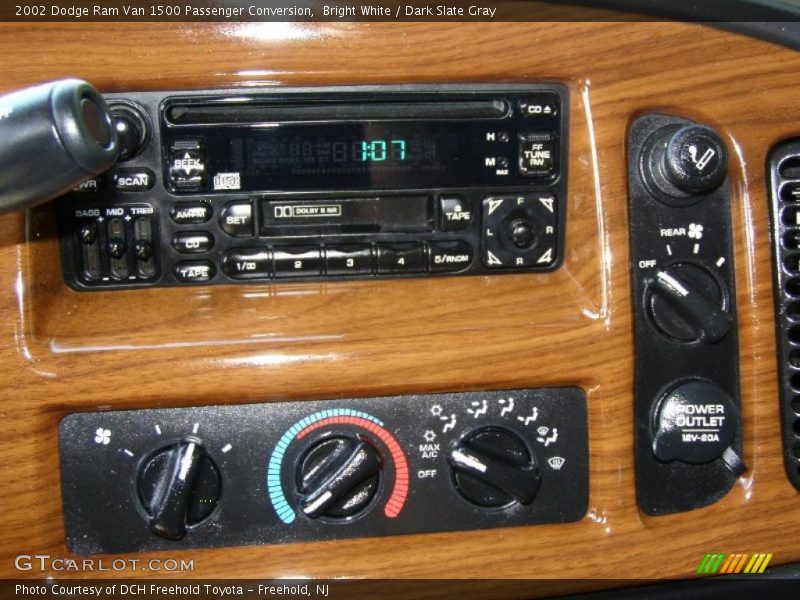 Bright White / Dark Slate Gray 2002 Dodge Ram Van 1500 Passenger Conversion