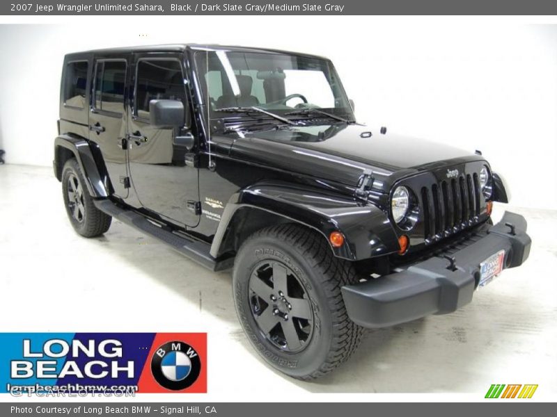 Black / Dark Slate Gray/Medium Slate Gray 2007 Jeep Wrangler Unlimited Sahara