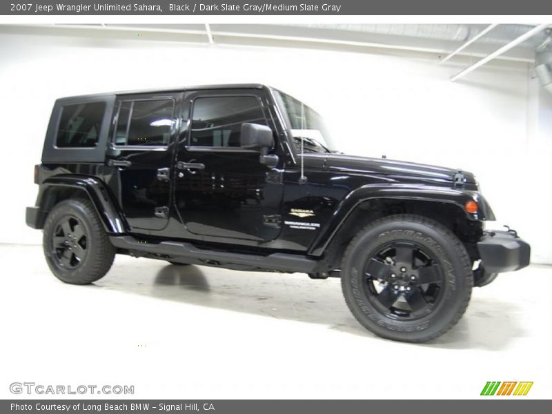 Black / Dark Slate Gray/Medium Slate Gray 2007 Jeep Wrangler Unlimited Sahara