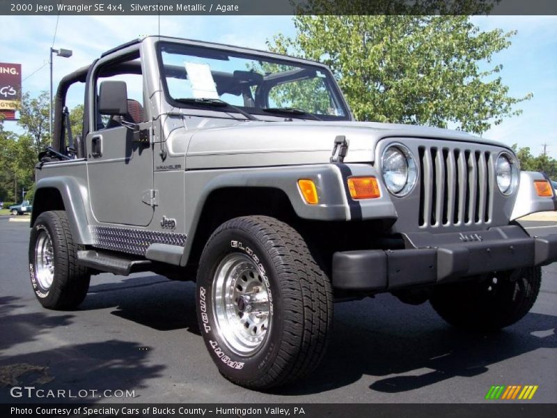 Silverstone Metallic / Agate 2000 Jeep Wrangler SE 4x4