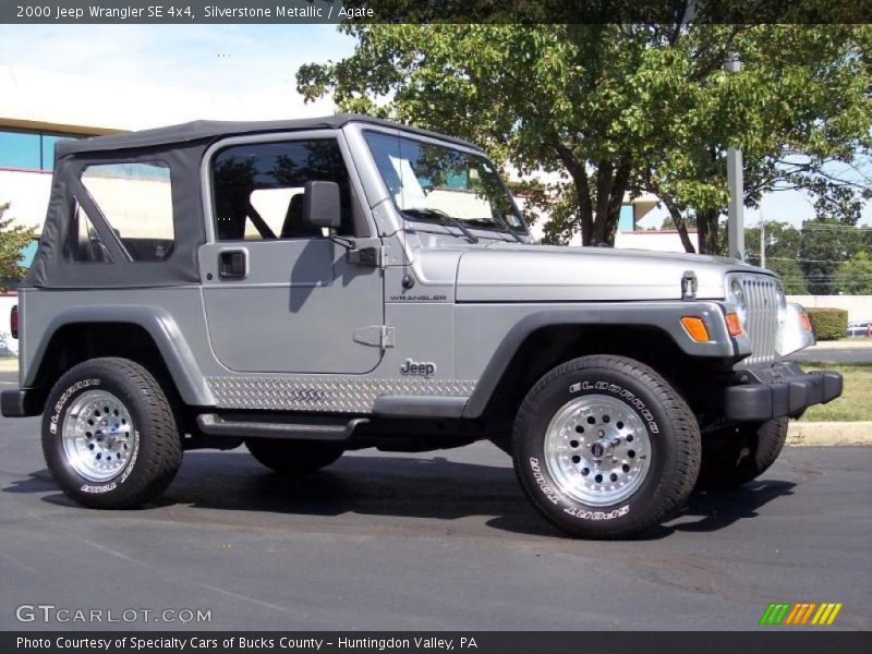 Silverstone Metallic / Agate 2000 Jeep Wrangler SE 4x4