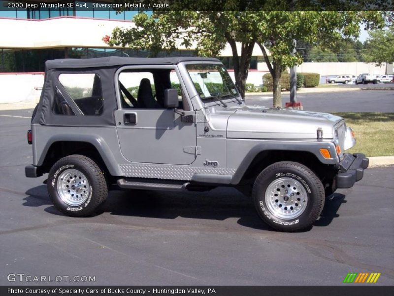 Silverstone Metallic / Agate 2000 Jeep Wrangler SE 4x4