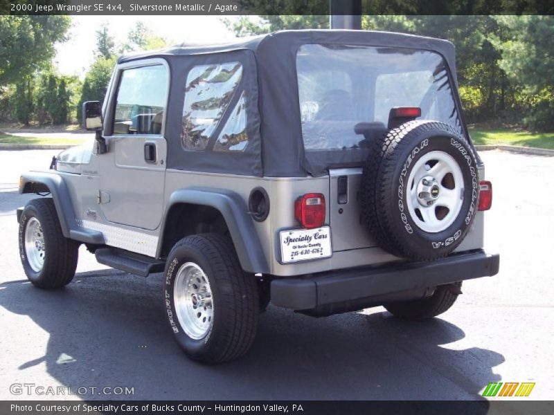 Silverstone Metallic / Agate 2000 Jeep Wrangler SE 4x4
