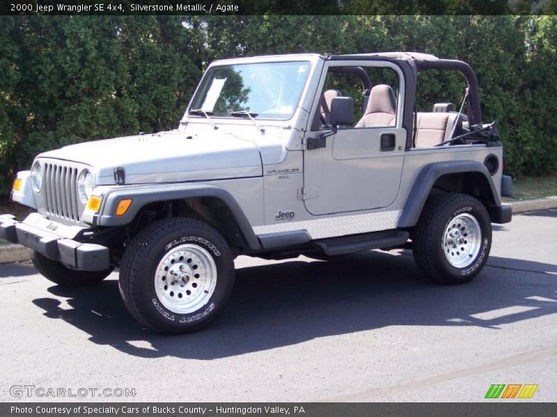 Silverstone Metallic / Agate 2000 Jeep Wrangler SE 4x4