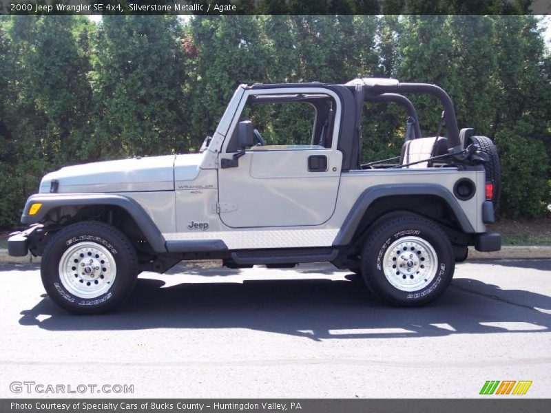 Silverstone Metallic / Agate 2000 Jeep Wrangler SE 4x4